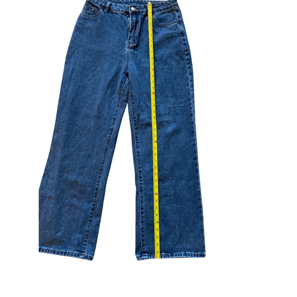 Shein Womens/Teen Wide Leg Jeans Size Large Baggy light/Medium wash - Picture 3 of 7
